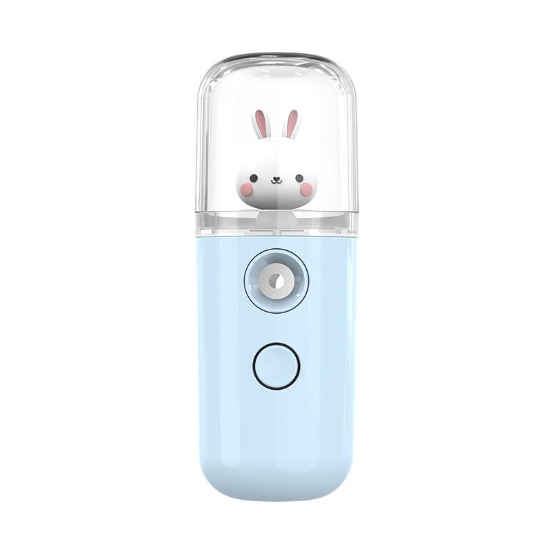 Rechargeable Nano Mist Plush Face Humidifier - Handheld Cold Spray Steamer