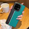 For VIVO IQOO Z10 Turbo Z10 Turbo Pro Electroplated Leather Fluorescent Color-block Anti-fingerprint Anti-drop Phone Case