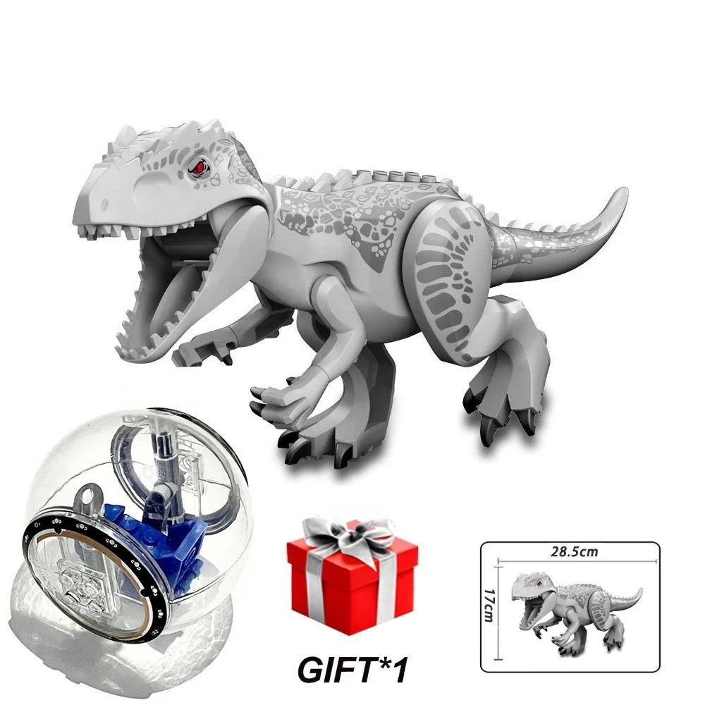 

Світ Юрського періоду Будівельні блоки Фігурки динозаврів Цеглинки З Гіросферою для втечі Тиранозавр Індомінус I-Rex Збірка Дитячі іграшки