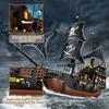 Creative Pirate Ship Adventure Ship Set Building Blocks DIY Luminous Building Blocks Decorative Bricks Boy Toy Gift
