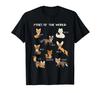 Foxes of the World Graphic Tee Cute Cartoon Fox Breeds Illustration Cotton T-Shirt - Men's Summer Cotton Graphic Tee