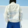 Vans Cashew Flower Long Sleeve Jacket Women Jacket Vintage-White VN0A7Q1U3KS