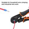 HSC8 16-6 Self-Adjusting Crimping Pliers for VE Tube and Pin Terminals, Purple Copper/Brass, 0.08-16mm.