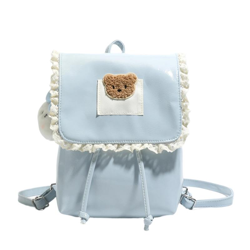 Schoolbag1011 Summer New Fashion Commuter Class School Bag Large Capacity Bear Backpack Cute Girls Backpack Women
