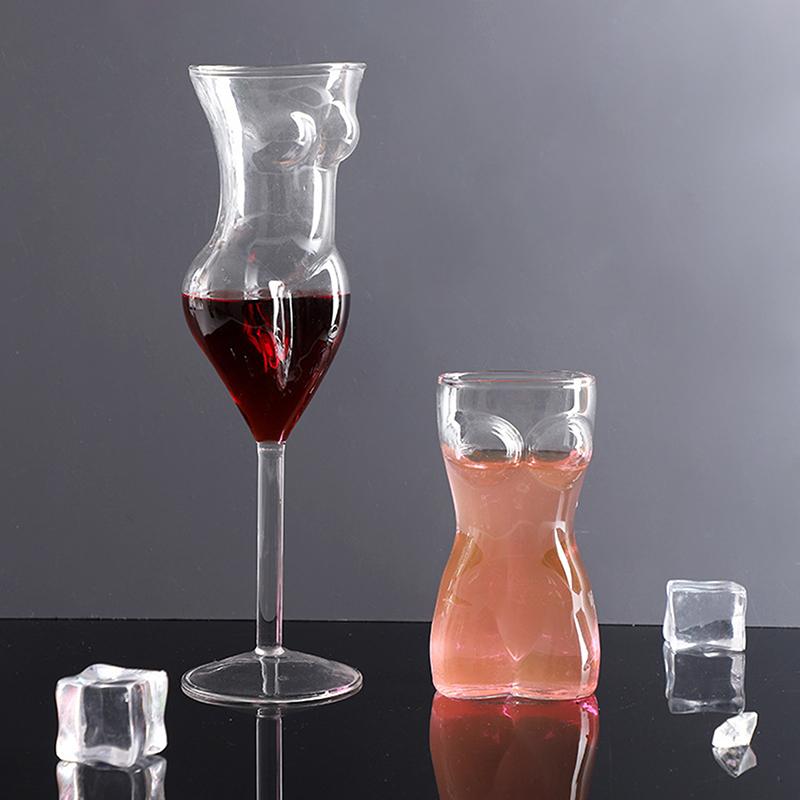 Kreatives Cocktailglas Sexy Damenkörperform Whiskey-Kelch Weingläser Lustiger Bierbecher Für Party Hausbar KTV Nachtclub