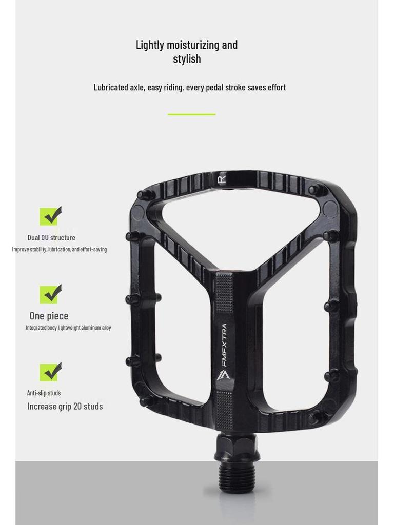 Anti-slip aluminium mountainbikepedalen met dubbele DU-lagers