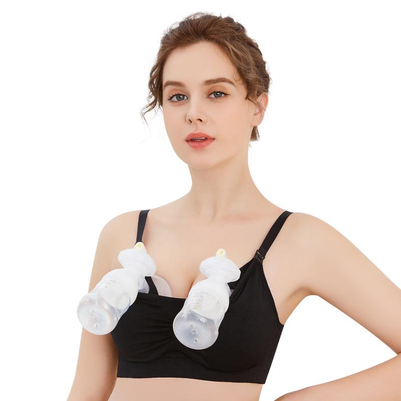 Hands-Free Wireless Nursing & Pumping Bra with Top-Open Buckle