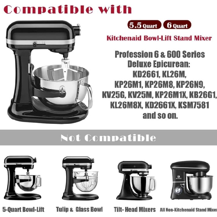 Flex Edge Beater Stainless Steel Flex Edge Paddle Mixer Accessory Replacement