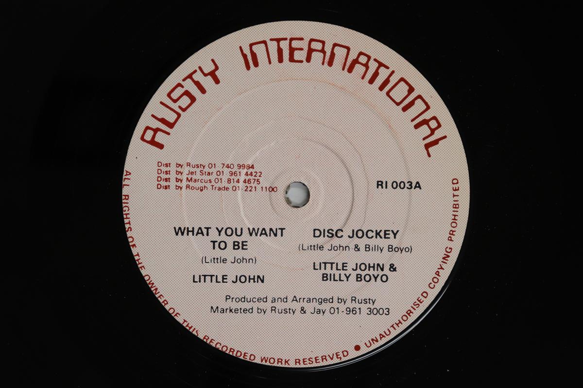 

12inch Record LITTLE JOHN BILLY BOYO PROFESSOR What You Want To Be Combination RI003 RUSTY INTERNATI 1982 UK Reggae Ska Dub Used