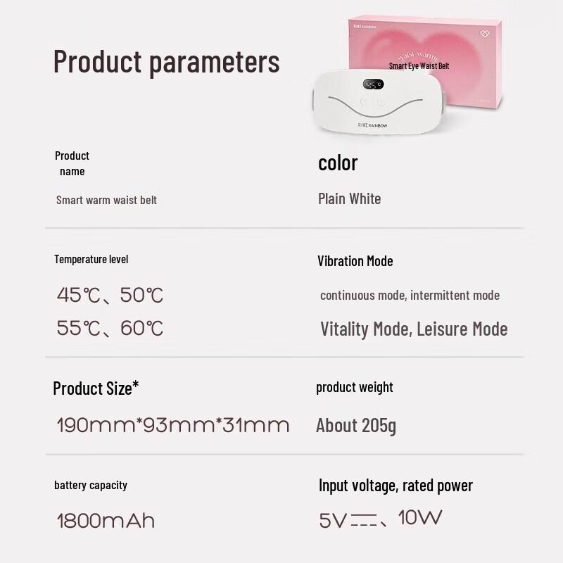 Rainbow Smart Heated Menstrual Relief Waist Belt