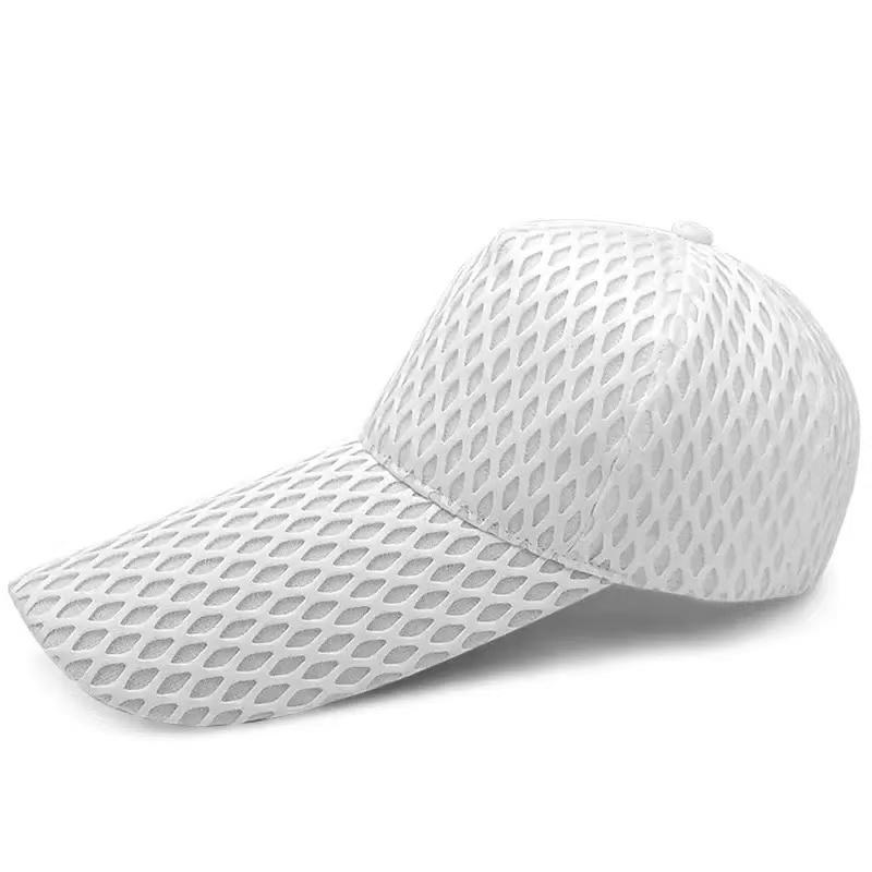 Summer Men'S Big Size 62Cm Mesh Breathable Baseball Caps Man Oversize Big Brim Trucker Caps Women Hollow Out Outdoor Sports Cap