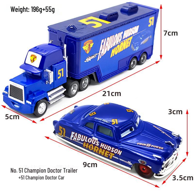 Mack Truck & Race Car Alloy Toy Set for Kids