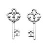 Simple Skeleton Key Charms Multi Color Alloy Pendants For Vintage Themed Jewelry