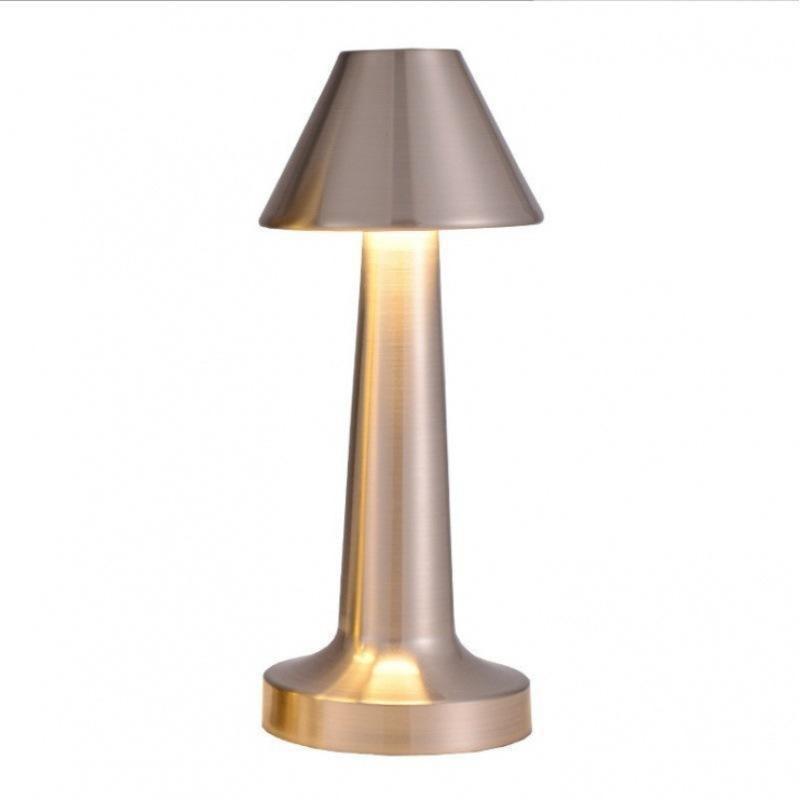 Rechargeable Table Lamp Metal Touch Decor for Bar Coffee Table Restaurant Decoration Light Desk LED Night Lights Bedroom