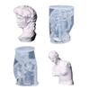 Sculpture-shape Silicone Mold Reusable Clay Mold for Epoxy Resin Casting Making Pillar Candle Resin Ornaments DIY Crafts