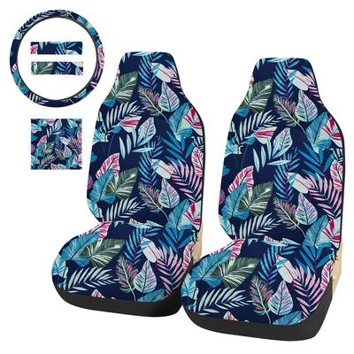 Autostoelhoes Kleurrijk Patroon Ademend Beschermer Blauw