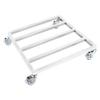 Stainless Steel Rolling Utility Storage Shelf (60x60cm)