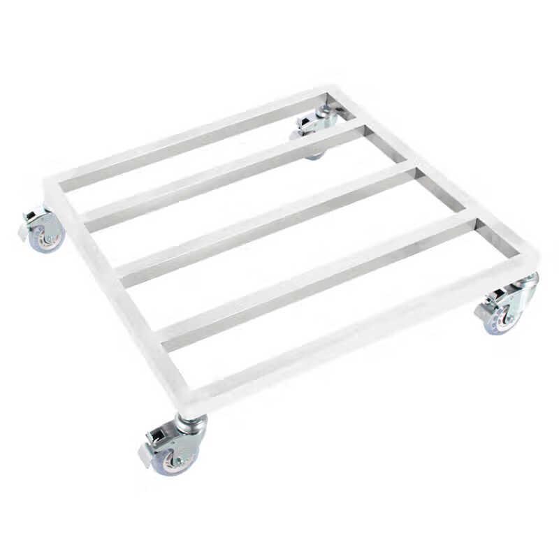 Stainless Steel Rolling Utility Storage Shelf (60x60cm)