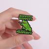 Green Alloy Adorable Brooch Featuring A Cartoon Frog Design Ideal For Fashion Accessories