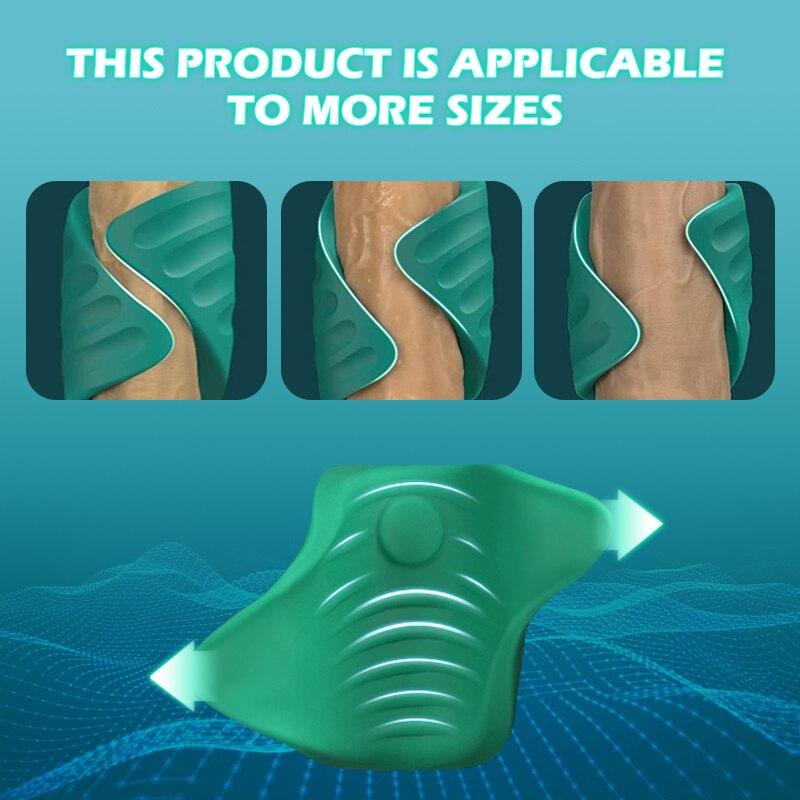 Male Masturbator Penis Training Glans  Stimulator Vibrator Control Delay Cock Ring Glans Trainer