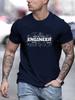 Mens Shortsleeved Tshirt with Round Neckline and Printed Pattern Is Suitable for Summer Casual Outfits and Has A Slim Fit