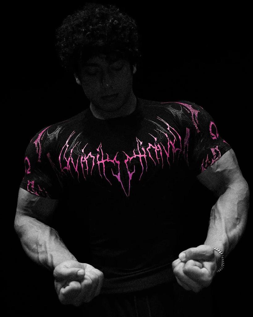BreatheDivinity Men's Quick-Dry Dark Style Sports T-Shirt