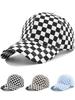 Unisex Checkered Baseball Cap Casual Outdoor Sun Hat