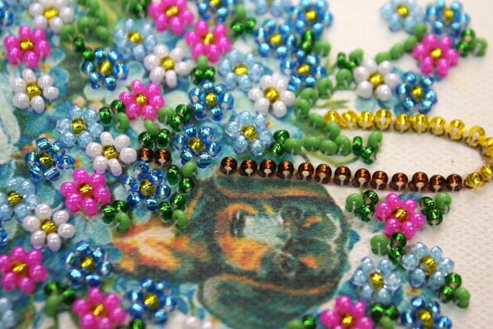 Bead Embroidery Kit Abris Art Postcard Congratulations 140x84mm