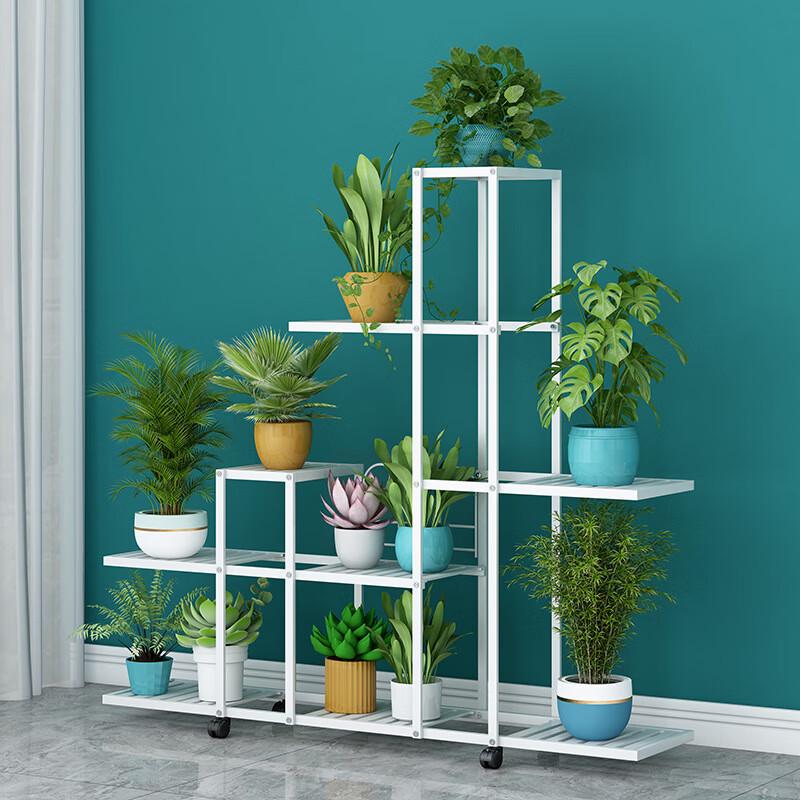 Multi-tier Floor Plant Stand for Balcony and Living Room