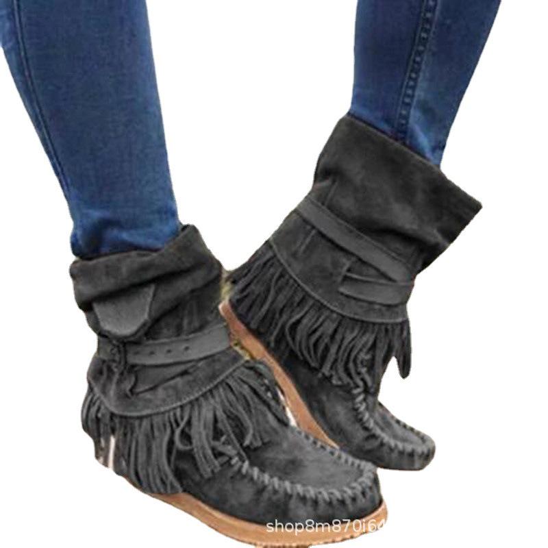Women's Plus Size Winter Snow Cotton Boots - In Stock