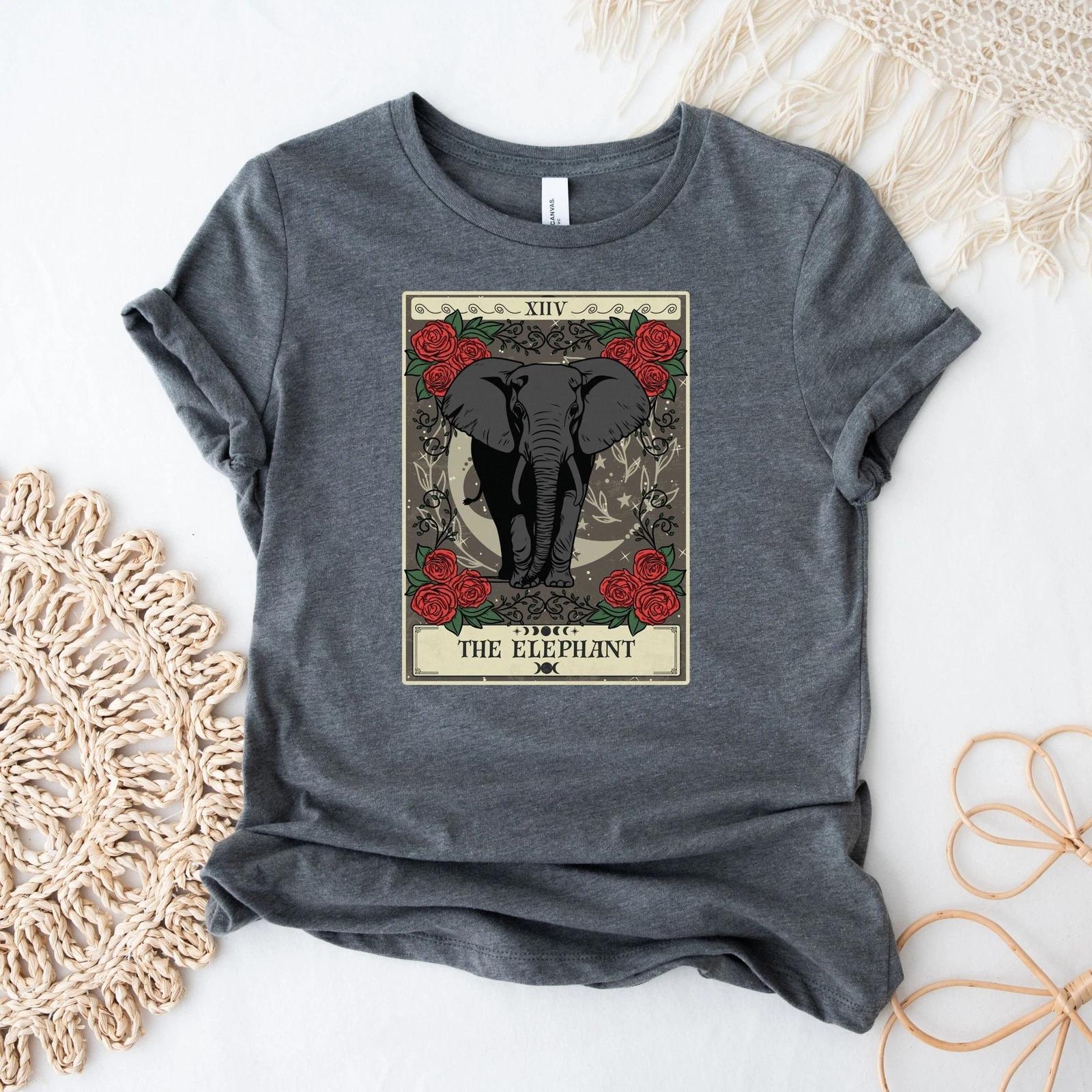 The Elephant Tarot Card Shirt L