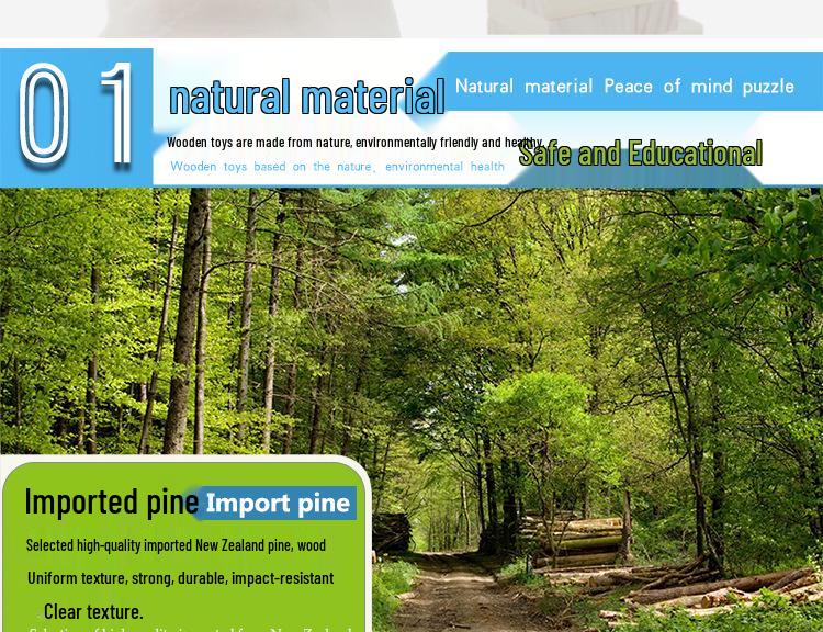 54-Piece Educational Jenga-Style Blocks for Children and Adults – Ideal for Competitive Building and Skill Development