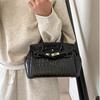 Versatile Style Popular Personality Casual Handbag Female Crocodile Pattern Trend Niche Design Messenger Bag