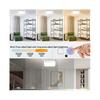 Rechargeable Motion Sensor Ceiling Light with Remote - Wireless Ceiling Lights Battery Operated Closet Light,3 Colors