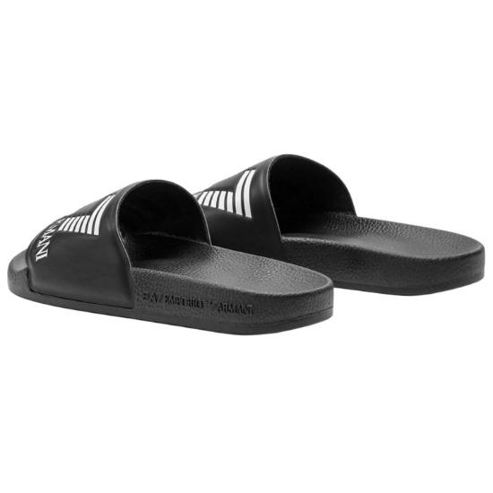 Emporio Armani Sandali a fascia con stampa logo EA7 Calzature Unisex Nero XCP001XCC2200002