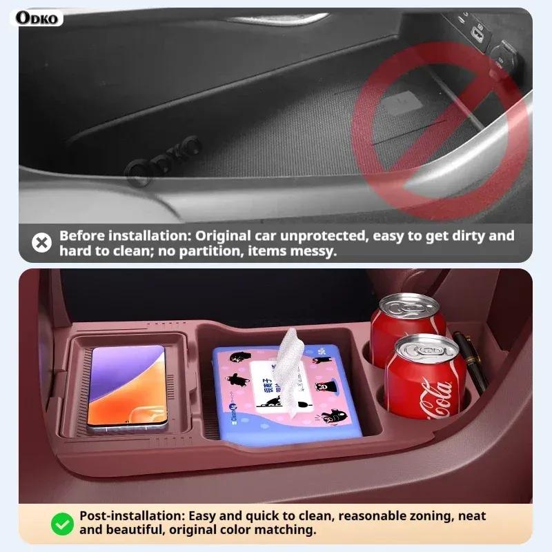 Silicone Storage Box 2026 FOR NIO ES8 Center Console Modification Anti-slip Pad Accessories Organizer Decoration