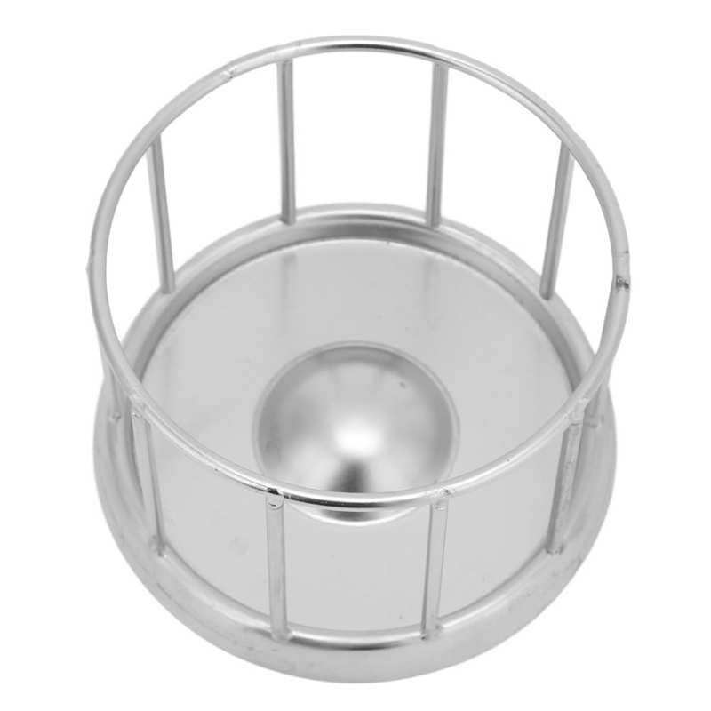 Stainless Steel Tortoise Feeder Round Railing Shape Evenly Scatter Safe Reasonable Tortoise Feeding Basin for Pet Store for