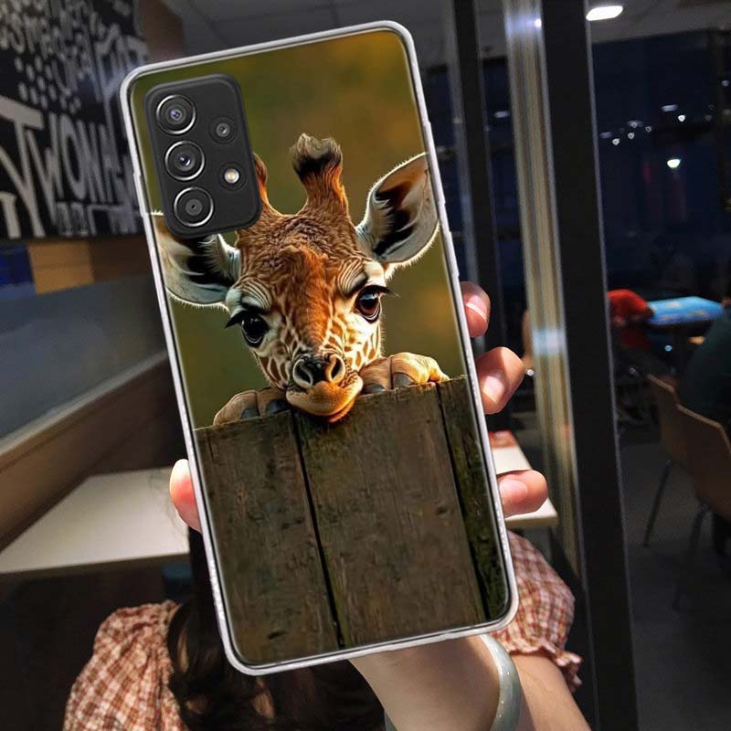 Giraffes Have Long Necks Phone Case for Samsung A54 A57 A37 A17 A14 A15 A12 A24 A34 A55 A35 A25 A52S A07 A05S A04S A22 A32 A72 G