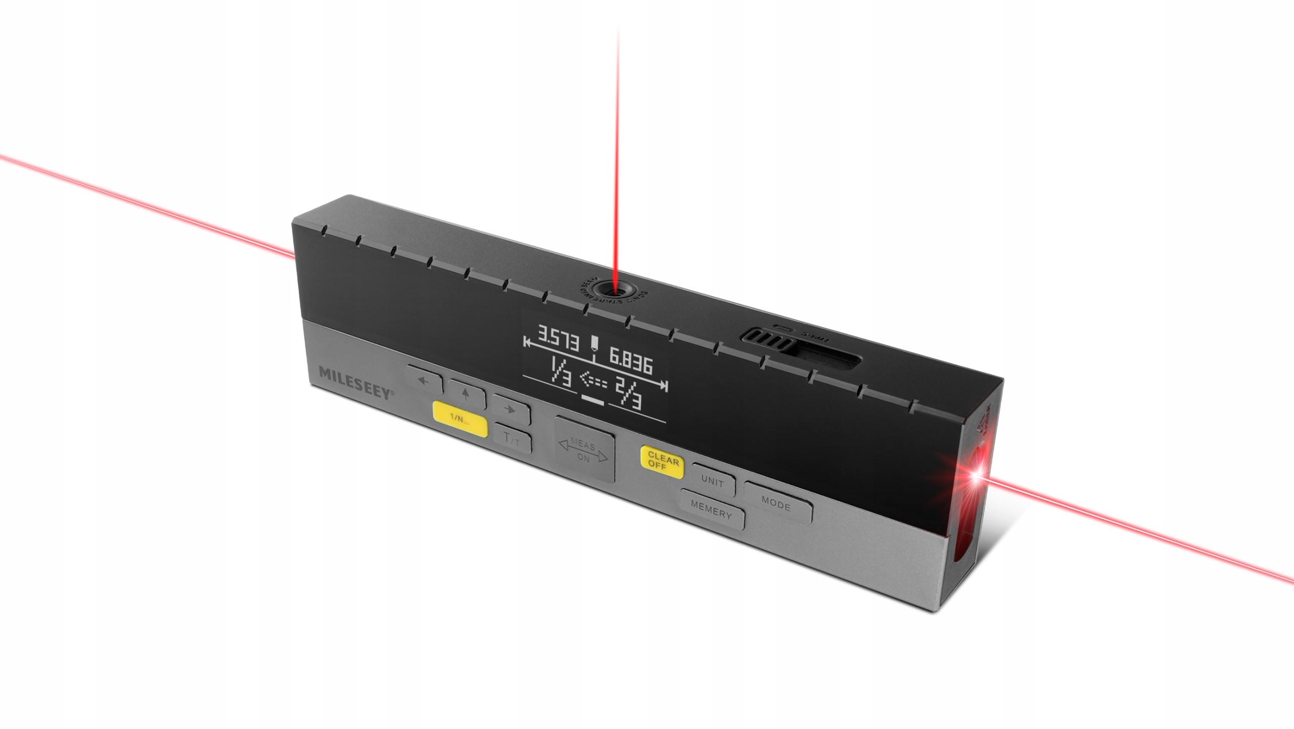 TELEMETRO MISURATORE A DOPPIO LATO MISURAZIONE CONTROLLO APP BLUETOOTH iOS ANDROID PORTATA 120m