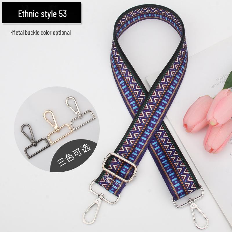 Nastavitelný popruh crossbody tašky v etnickém stylu - Dámský náhradní doplněk k tašce přes rameno