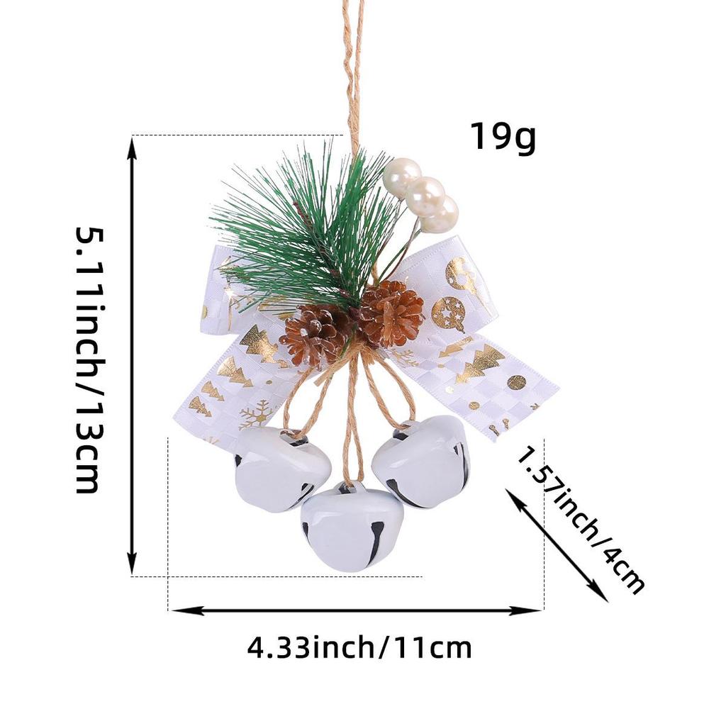 Port of Love Christmas Bell Pendant Ornaments with Bowknot - DIY Tree Decorations