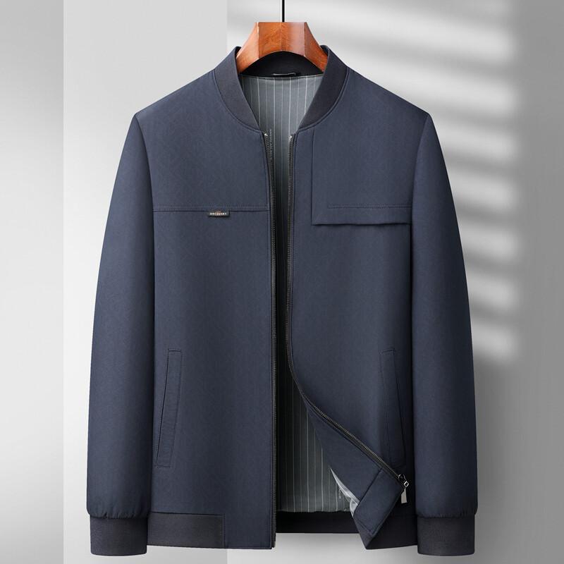 Spring New Men's Jacket Business Casual Baseball Collar Iron-free Anti-wrinkle Fashion Top Men's Jacket