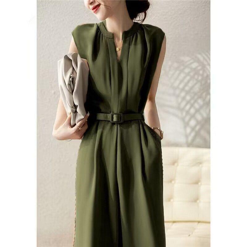 Versatile Stylish Sleeveless Summer Jumpsuit - Trendy Wide-Leg, Loose Fit for Women