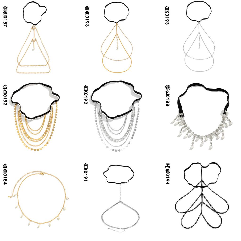 Sexy Blitz Diamant Elastischer Gürtel Oberschenkelkette Damen, Personalisierte Süße Und Coole Perlenkette Strand Bein Dekoration