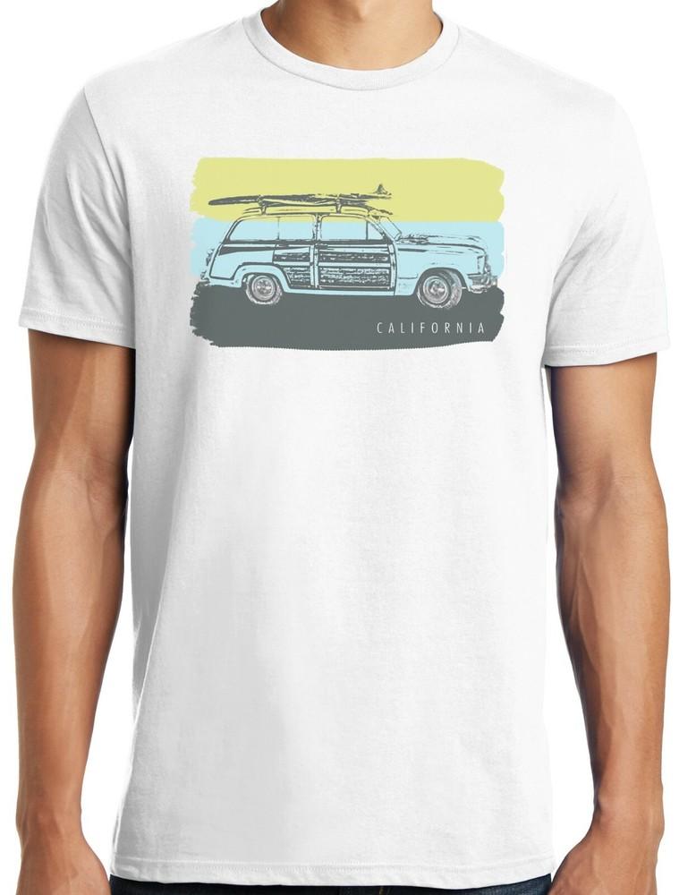 

Big Guys Rule Big and Tall Cali Woody Surf Wagon TShirt Unisex T-Shirt M