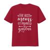 The Best Moms Get Promoted To Grandma T Shirt Women Grandmother GifT with Funny Saying Casual Top Vintage Washed Versatile