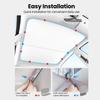 2PCS For Tesla Model 3/Y/3 Highland/Y Juniper Ice Cloth Buckle Shades for Glass Roof Front & Rear Sunroof Skylight Sunshade