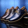 Men Oxfords Genuine Leather Dress Shoes Lace Up Italian Mens Casual Shoes Luxury Moccasins Loafers Plus Size 38-48