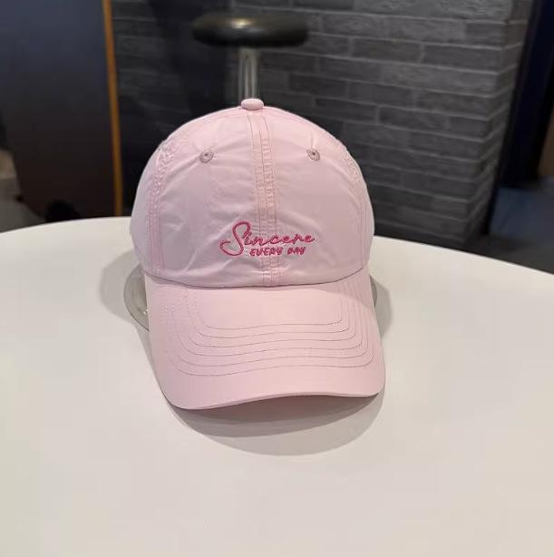 Simple Small Letters Youth Quick-Drying Spring And Summer Baseball Cap Women Outdoor Travel Sunscreen Sunshade Cap Men And Women