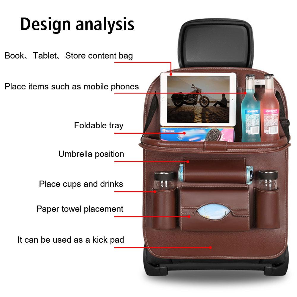 Auto Seat Back Pocket Auto Interior Supplies For Car Truck SUV Van Car Backseat Storage Bag Upgrade Rear Seat Trunk Organizer Car Accessories